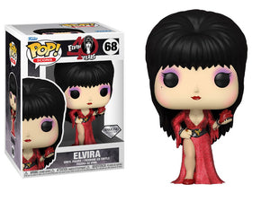 Pop! Icons: Elvira (40th Anniversary) - Elvira (Diamond Glitter) In Vinyl Pop Protector