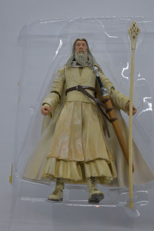LORD OF THE RINGS : Gandalf The White w/ Staff-Extending Action (Loose / Mint/ Complete)