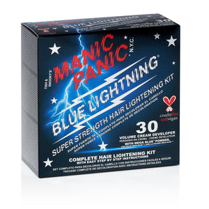 BLUE LIGHTNING® BLEACH KIT - 30 VOLUME WITH MEGA BLUE POWDER