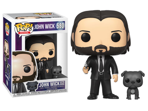 POP MOVIES JOHN WICK JOHN IN BLACK SUIT W/ DOG BUDDY VIN FIG
