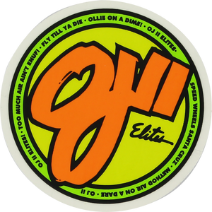 Sticker: OJ II Elites 3" Speed Wheels OG Logo