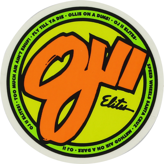 Sticker: OJ II Elites 3" Speed Wheels OG Logo