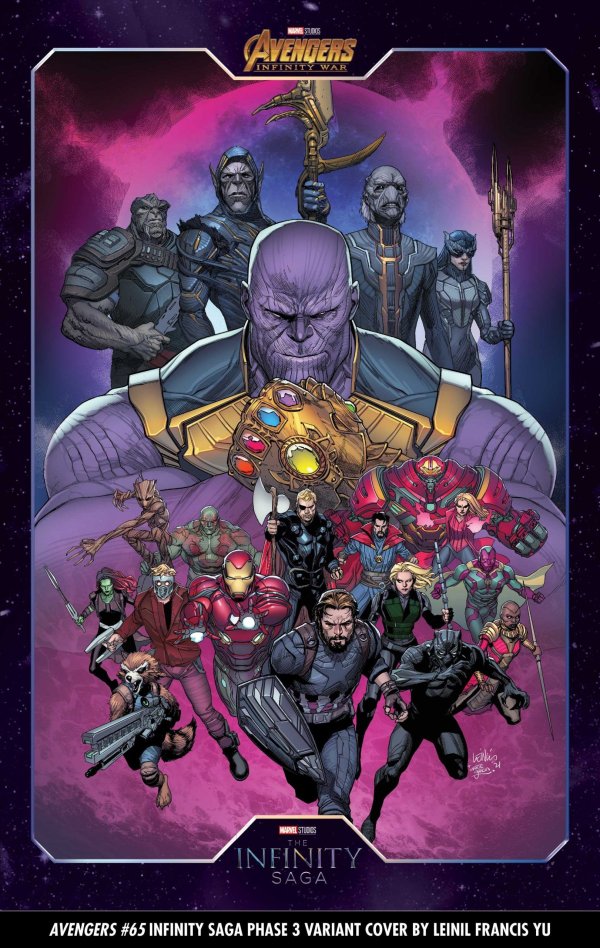 Avengers #65 Yu Infinity Saga Phase 3 Variant