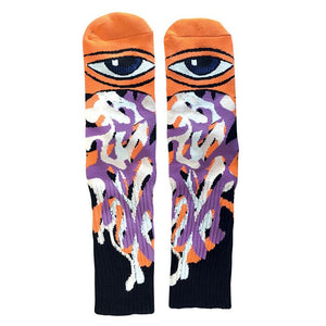TOY MACHINE :  BARFER ORANGE/PURPLE  1 Pair
