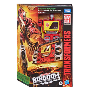 TRANSFORMERS Generation War For Cybertron Kingdom AUTOBOT Blaster / Eject Voyager Class MIB