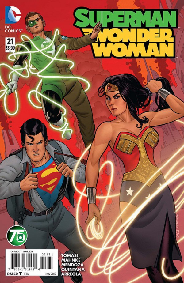 Superman / Wonder Woman #21 GREEN LANTERN 75th (2013 Ongoing Series)