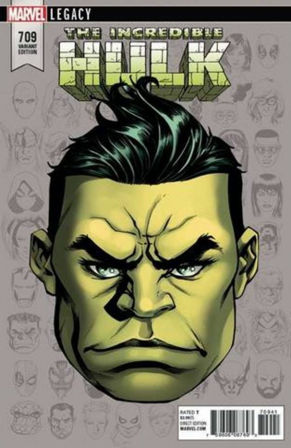 Incredible Hulk  #709 (2017 5th Series) LEGACY HEADSHOT VARIANT