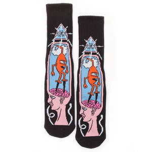 TOY MACHINE :  BRAIN STAB  1 Pair