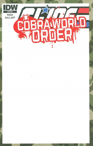 G.I. JOE: COBRA WORLD ORDER - PRELUDE #1 Blank Sketch Variant
