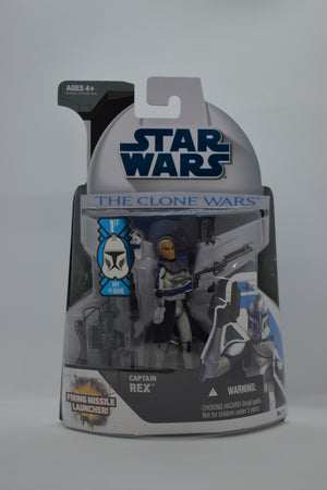 Star Wars The Clone Wars : Captain Rex w/ Firing Missile Launcher MOC 1st Day of Issue