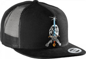 POWELL PERALTA Skull & Sword Trucker Hat Black