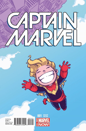 CAPTAIN MARVEL #1 (2014 8th Series) Skottie Young Variant