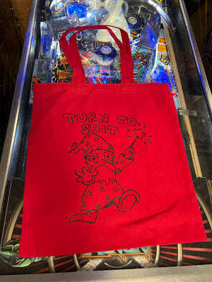 Tote Bag: Shit Wizard (Red)