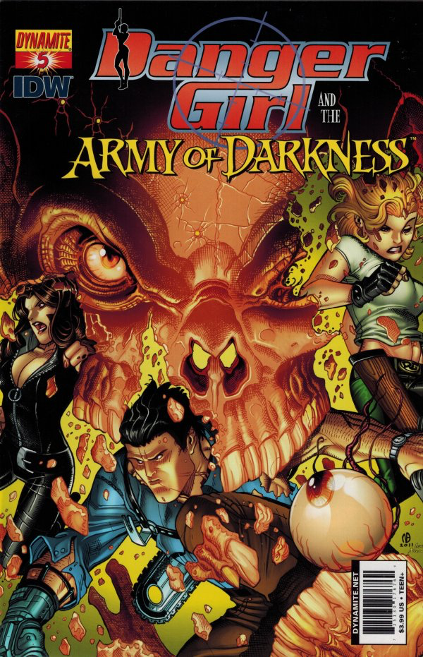 Danger Girl and the Army of Darkness #5 Nick Bradshaw Cover
