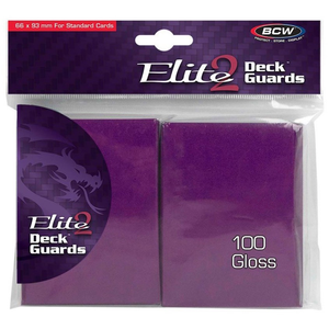 Deck Guards (Card Sleeves) Elite2 BCW Pack of 100 Gloss Mulberry