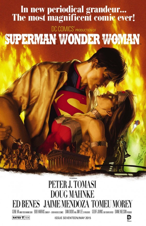 Superman / Wonder Woman #17 Movie Poster Variant (2013 Ongoing Series)