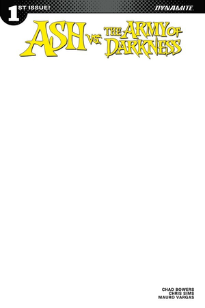 Ash vs. The Army of Darkness #1 Cover I Blank Authentix Cover
