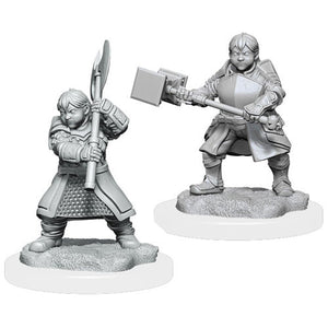 Critical Role Unpainted Miniatures: W1 Dwarf Dwendalian Empire Fighter Mini-Figure