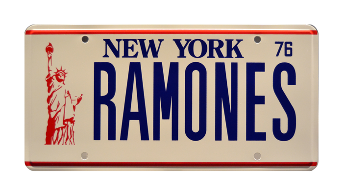 Replica Prop License Plate: The Ramones Punk Rock "RAMONES" Metal Stamped