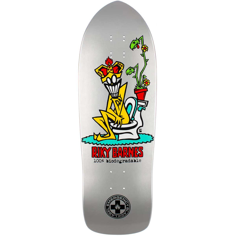 Black Label Skateboards Riky Barnes 100% Biodegradable Silver