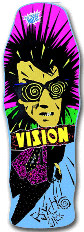 VISION PSYCHO STICK MC DK-10x30.2 Turquoise Modern Style Concave