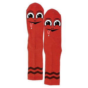 TOY MACHINE : HAPPY TURTLE RED 1pr SOCKS