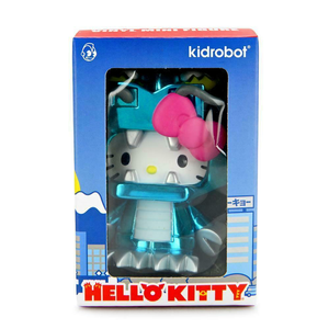 Kidrobot x Sanrio Hello Kitty Kaiju 3" Vinyl Figure - MECHA (METALLIC BLUE)
