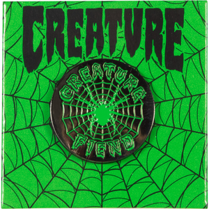 Enamel Pin: Creature Skateboards - Fiend Web Black