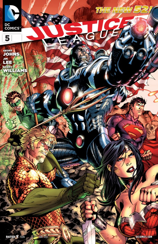 JUSTICE LEAGUE #5 (2011 New 52 Series) 2nd Printing