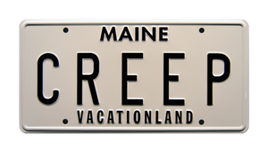 Creepshow 2 Dodge Delivery Truck  "CREEP"  Metal Stamped Replica Prop License Plate