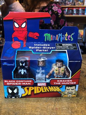 Spider-Man Minimates : Black Costume Spider-Man & Kraven The Hunter