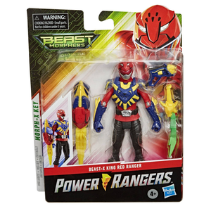 Power Rangers Beast Morphers : Beast-X King Red Ranger 6" Action Figure MOC