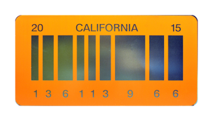 Back to the Future DeLorean Time Machine Orange 2015 Barcode| Metal Replica Prop License Plate