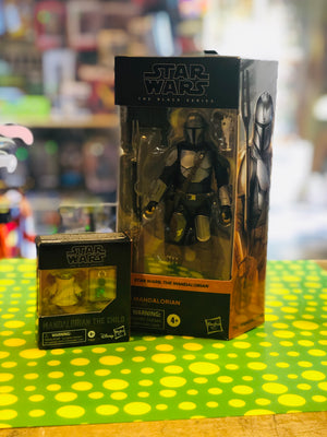 Star Wars BLACK 6" MANDALORIAN V2 AF & CHILD FIGURE Black Series BUNDLE!!!