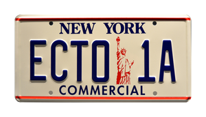 Ghostbusters 2  Cadillac Hearse "ECTO-1A" Metal Stamped Replica Prop License Plate