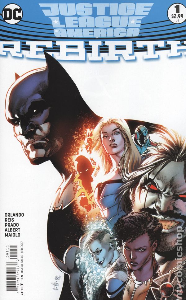 Justice League America : Rebirth #1 First Printing Cover "A"