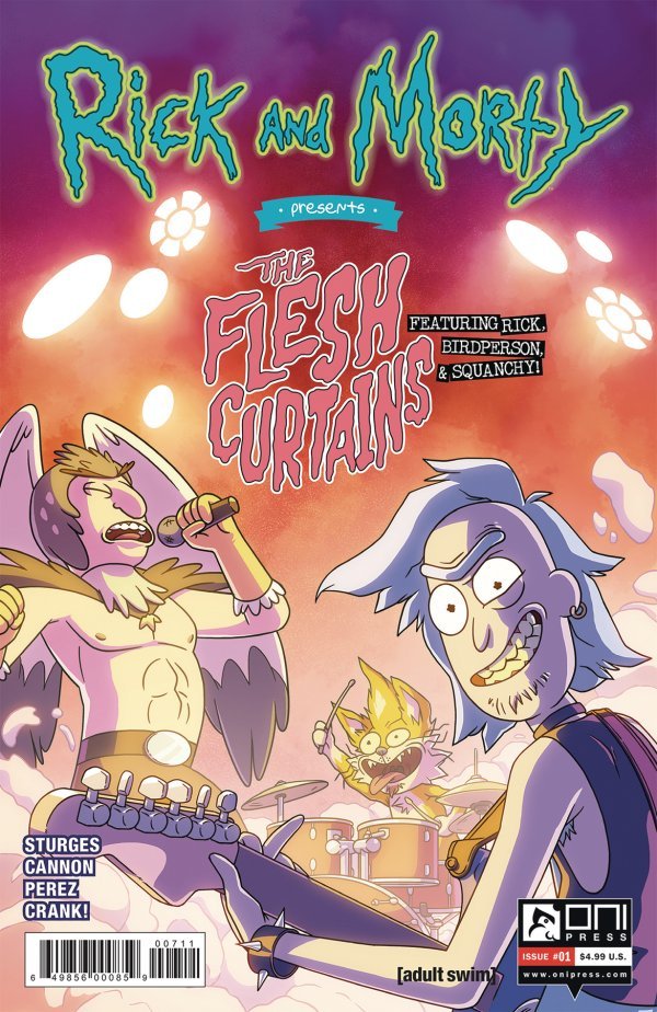 RICK AND MORTY PRESENT FLESH CURTAINS #1 CVR A CANNON