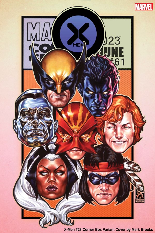 X-MEN #23 (2023) MARK BROOKS CORNER BOX VARIANT