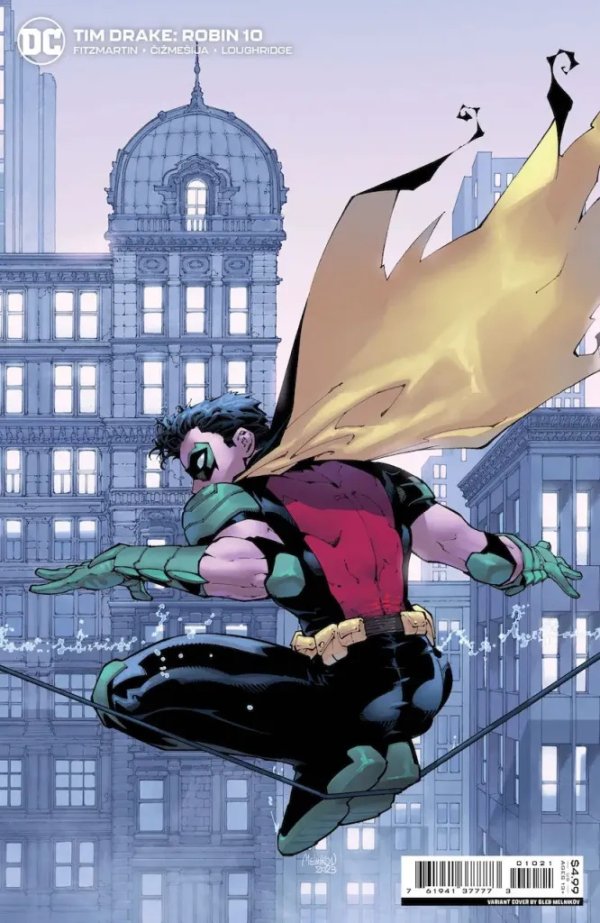 TIM DRAKE ROBIN #10 CVR B GLEB MELNIKOV CARD STOCK VAR