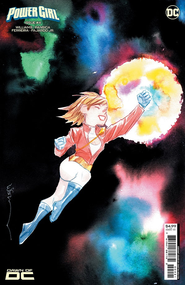 POWER GIRL #4 CVR B DUSTIN NGUYEN CARD STOCK VAR