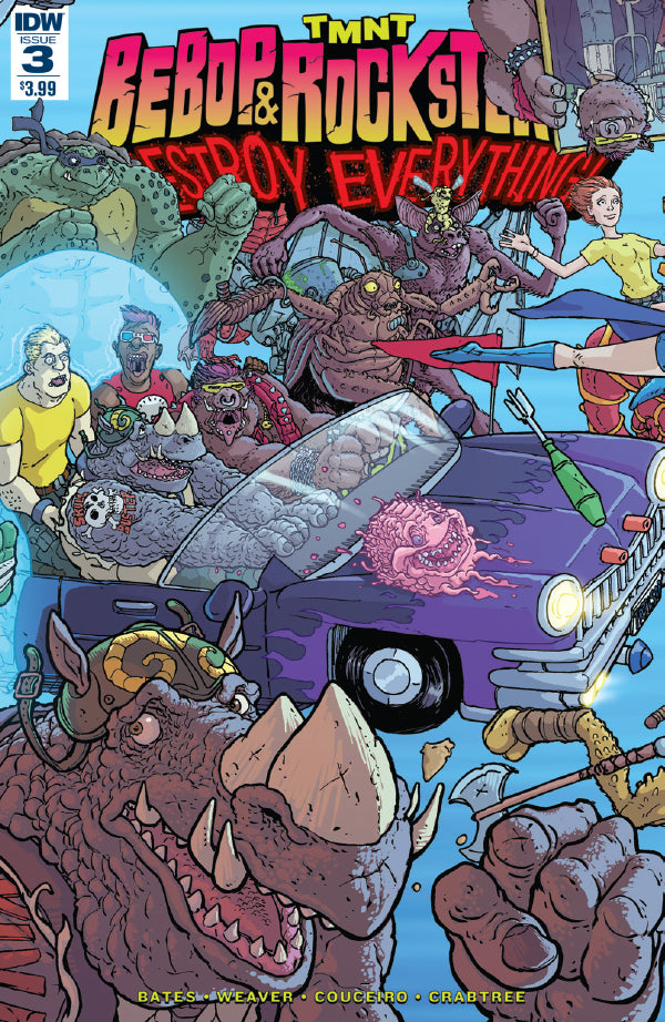 TMNT : Bebop & Rocksteady Destroy Everything #3 Main Cover Teenage Mutant Ninja Turtles
