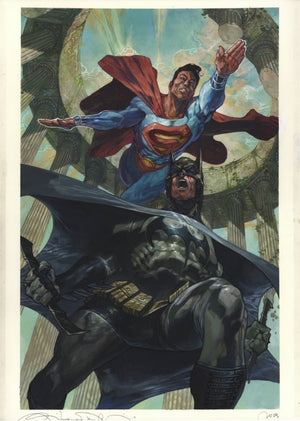 BATMAN SUPERMAN #6 CARD STOCK VAR ED