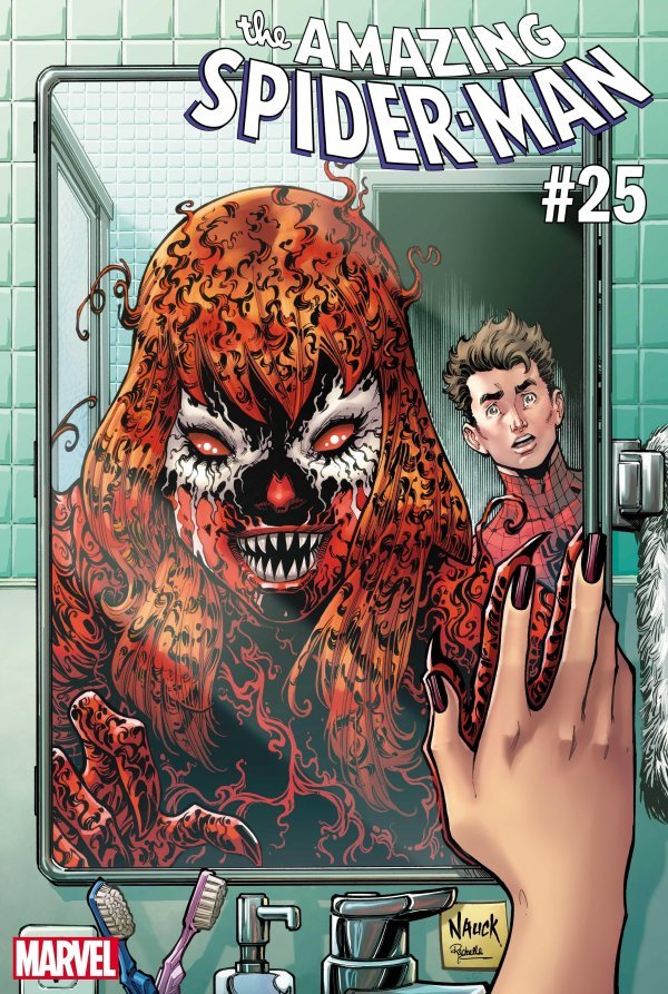 AMAZING SPIDER-MAN #25 NAUCK CARNAGE-IZED VAR