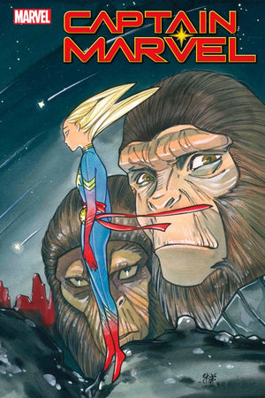 CAPTAIN MARVEL #46 MOMOKO PLANET OF THE APES VARIANT