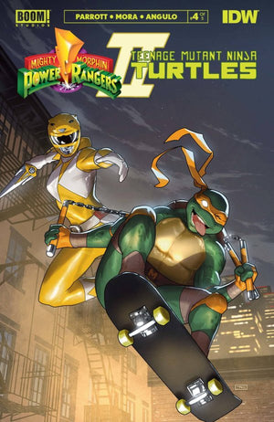 MMPR TMNT II #4 (OF 5) CVR E CARDSTOCK VAR CLARKE (C: 1-0-0)