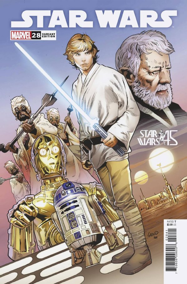 STAR WARS #28 LAND NEW HOPE 45TH ANNIVERSARY VARIANT