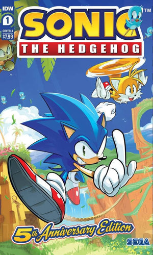 SONIC THE HEDGEHOG #1 5TH ANNV ED CVR A HESSE