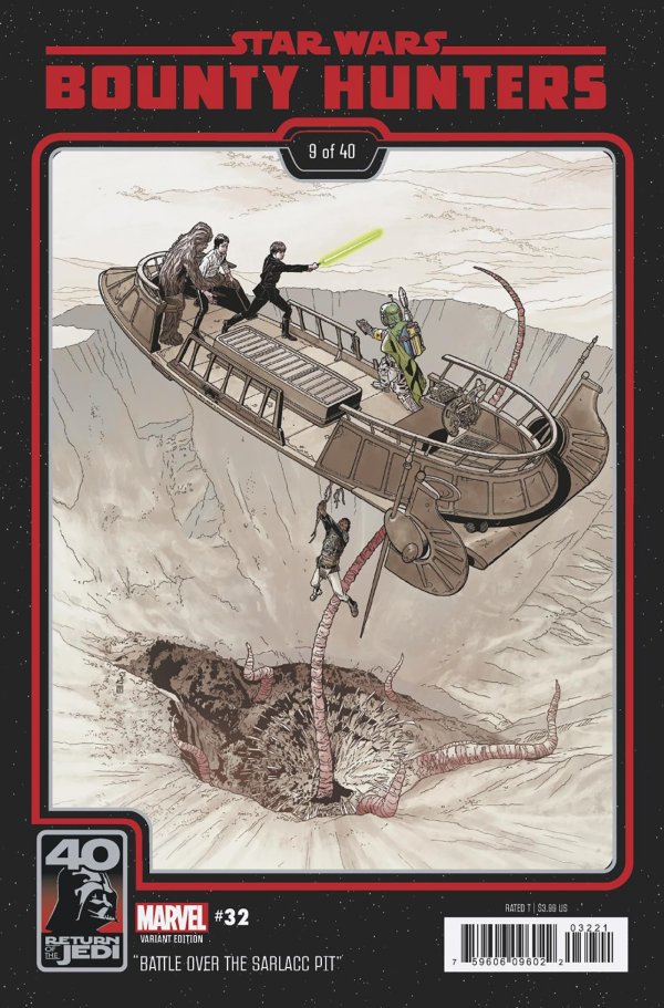 STAR WARS: BOUNTY HUNTERS #32 SPROUSE RETURN OF THE JEDI 40TH ANNIVERSARY VARIANT