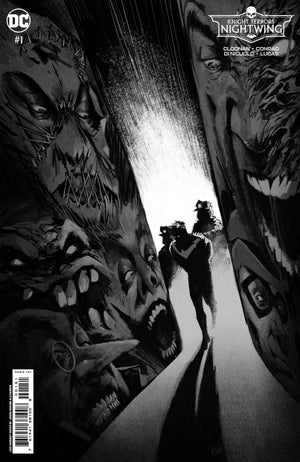 KNIGHT TERRORS NIGHTWING #1 (OF 2) CVR F INC 1:50 JASON SHAWN ALEXANDER B&W CARD STOCK VAR