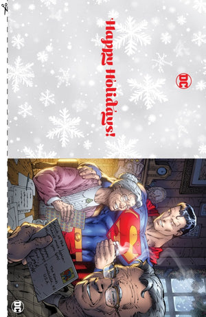 SUPERMAN #8 CVR D JIM LEE DC HOLIDAY CARD SPECIAL EDITION VAR